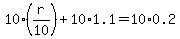 10%2A%28r%2F10%29%2B10%2A+1.1=10%2A0.2
