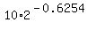 10%2A2%5E%28-0.6254%29