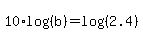 10%2Alog%28%28b%29%29=log%28%282.4%29%29