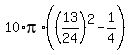 10%2Api%2A%28%2813%2F24%29%5E2-1%2F4%29