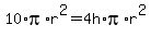 10%2Api%2Ar%5E2=4h%2Api%2Ar%5E2