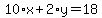 10%2Ax%2B2%2Ay=18