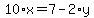 10%2Ax+=+7+-+2%2Ay