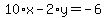 10%2Ax-2%2Ay=-6