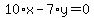 10%2Ax-7%2Ay=0