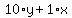 10%2Ay%2B1%2Ax
