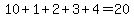 10%2B1%2B2%2B3%2B4=20