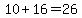 10%2B16=26