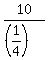 10%2F%28%281%2F4%29%29