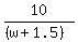 10%2F%28%28w%2B1.5%29%29