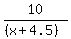 10%2F%28%28x%2B4.5%29%29