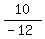 10%2F%28-12%29