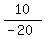 10%2F%28-20%29