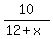 10%2F%2812%2Bx%29