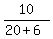 10%2F%2820%2B6%29