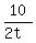 10%2F%282t%29
