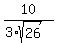 10%2F%283%2Asqrt%2826%29%29
