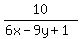 10%2F%286x-9y%2B1%29