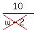 10%2F%28cross%28w-2%29%29