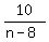 10%2F%28n-8%29