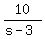 10%2F%28s-3%29