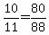 10%2F11=80%2F88