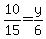 10%2F15=y%2F6