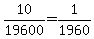 10%2F19600=1%2F1960
