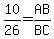 10%2F26=AB%2FBC