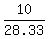 10%2F28.33