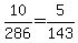 10%2F286+=+5%2F143