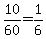 10%2F60=1%2F6