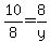 10%2F8=8%2Fy