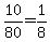 10%2F80=1%2F8
