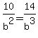 10%2Fb%5E2=14%2Fb%5E3