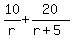 10%2Fr%2B20%2F%28r%2B5%29