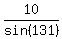 10%2Fsin%28131%29