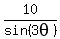 10%2Fsin%283theta%29