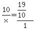 10%2Fx=%2819%2F10%29%2F1