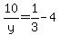 10%2Fy=+1%2F3-4