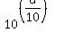 10%5E%28%28d%2F10%29%29