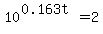 10%5E%280.163t%29=2