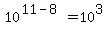 10%5E%2811-8%29+=+10%5E3