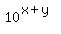 10%5E%28x%2By%29