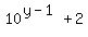10%5E%28y-1%29%2B2