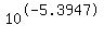 10%5E-5.3947