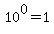 10%5E0=1