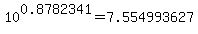 10%5E0.8782341=7.554993627