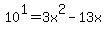 10%5E1+=+3x%5E2-13x