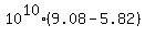 10%5E10%289.08-5.82%29